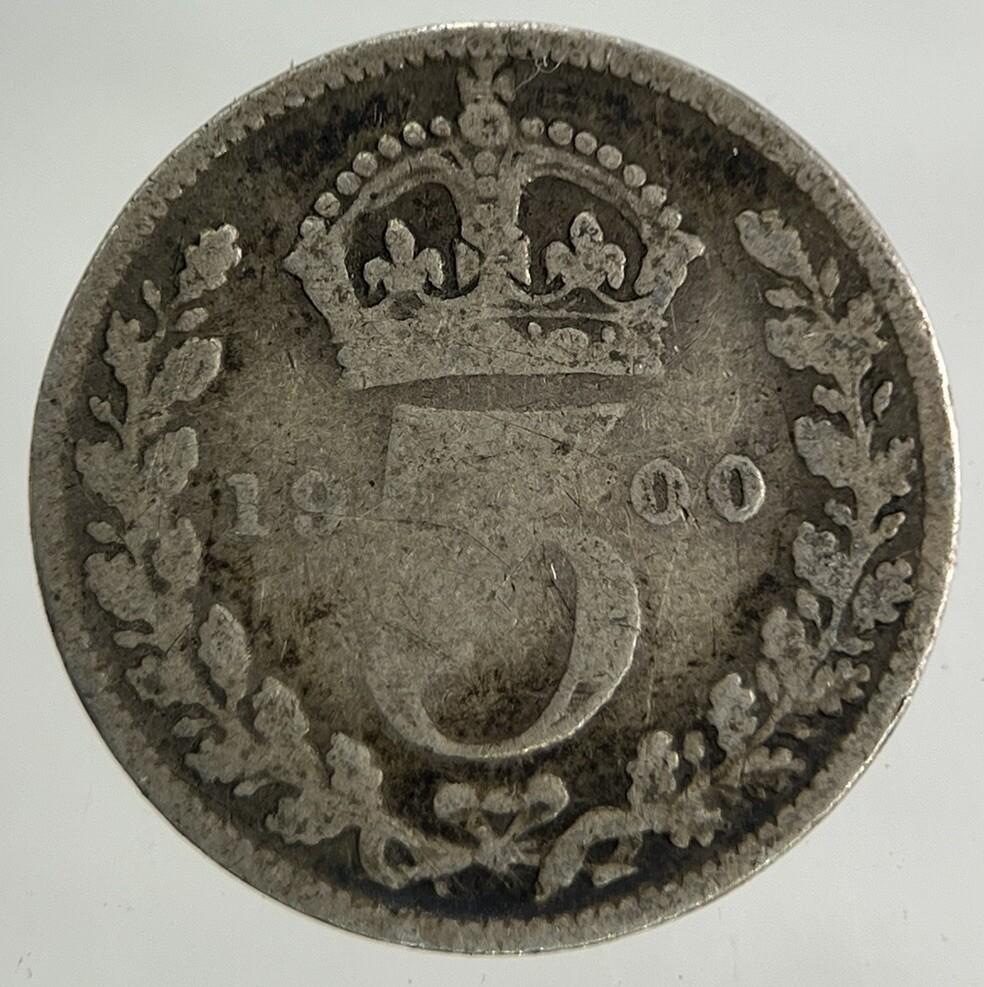 1900 Victoria Threepence Silver Coin | Collectable Grade
