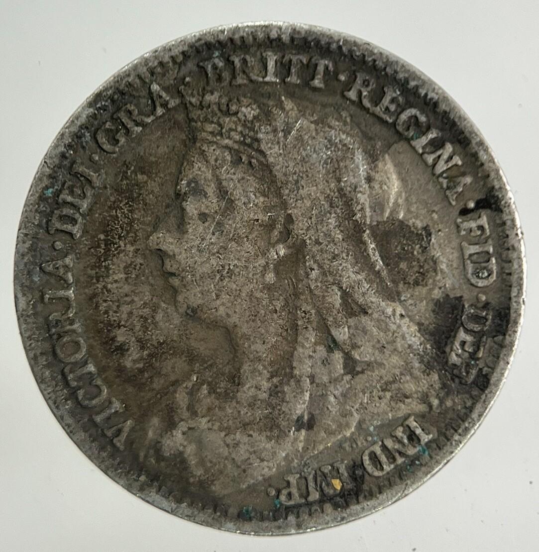 1899 Victoria Threepence Silver Coin | Fine Collectable Grade