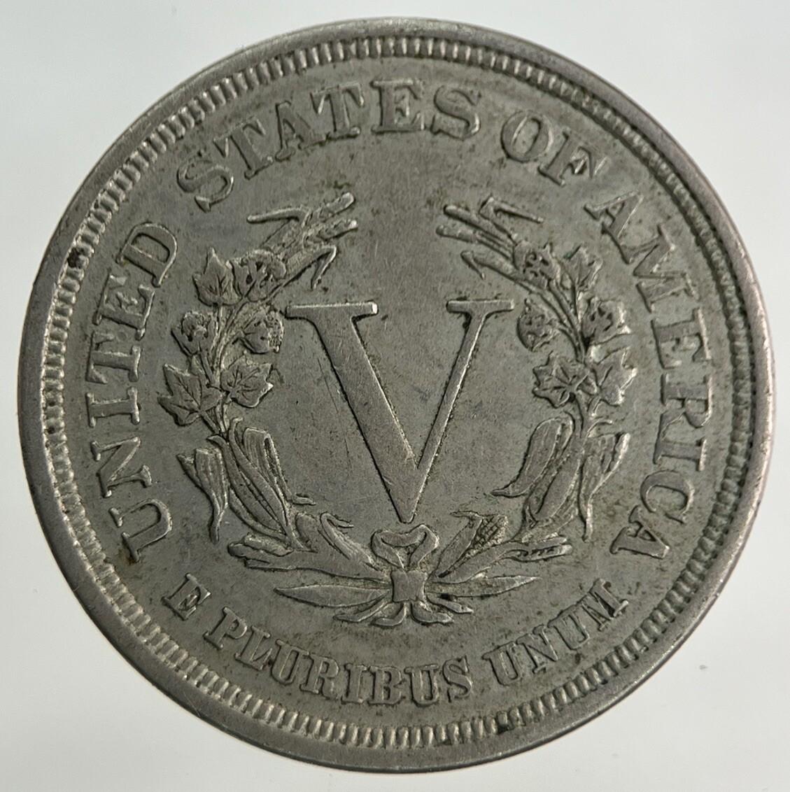 1883 US USA Nickel 5 V Cents Coin | Very High Grade