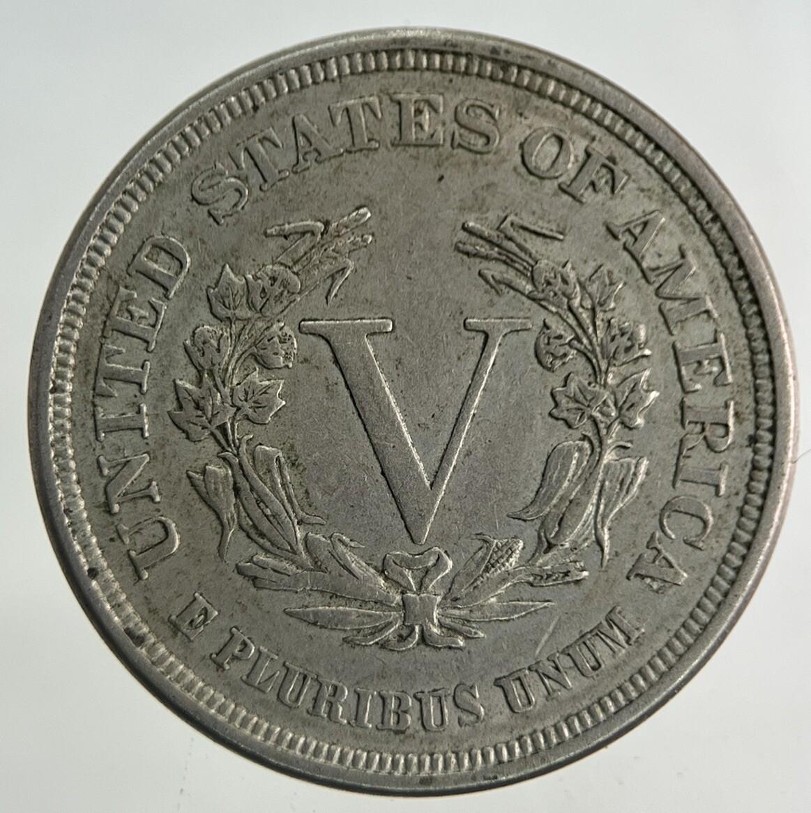 1883 US USA Nickel 5 V Cents Coin | Very High Grade