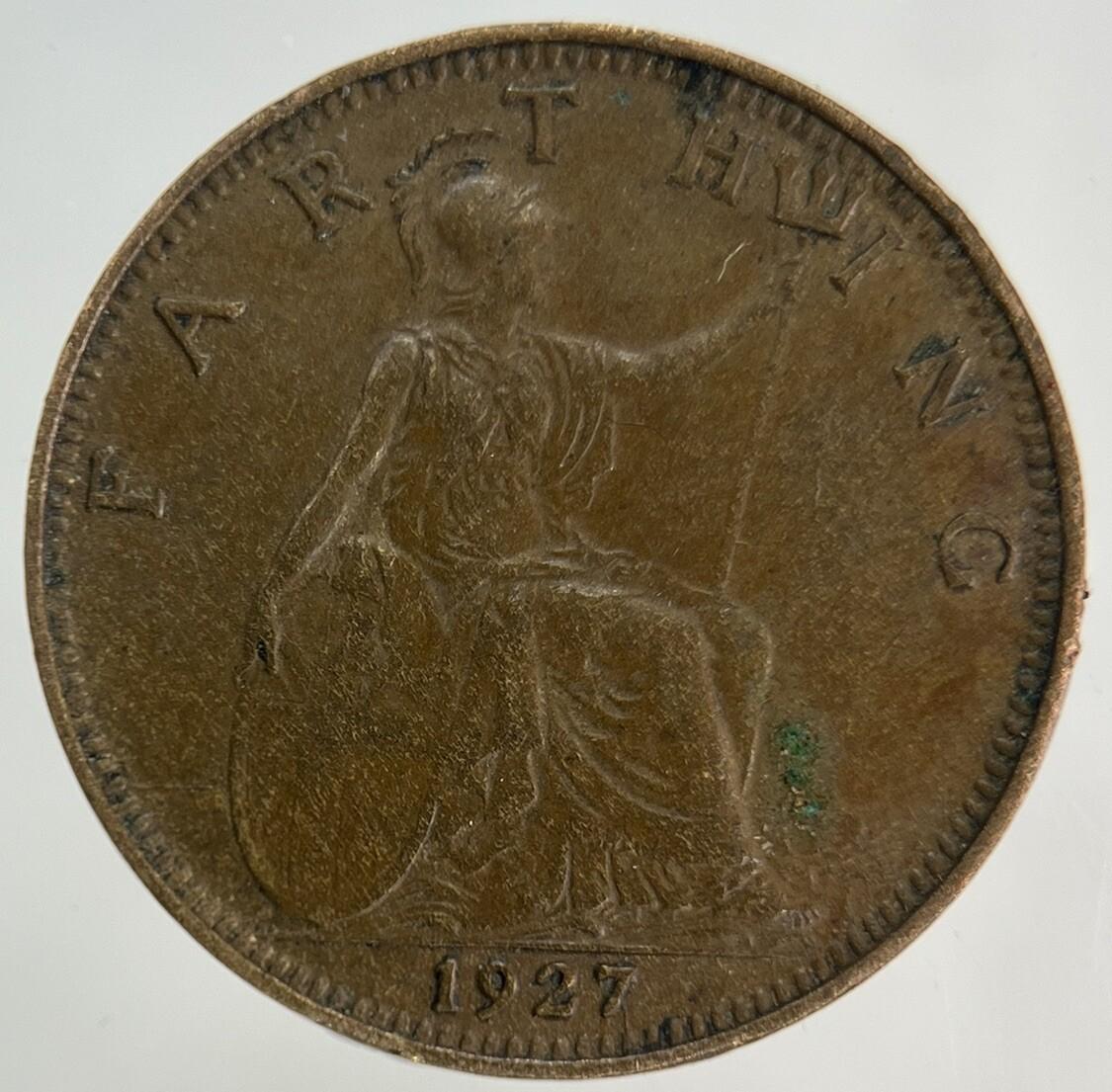 1927 George V Farthing Coin | Fine Collectable Grade