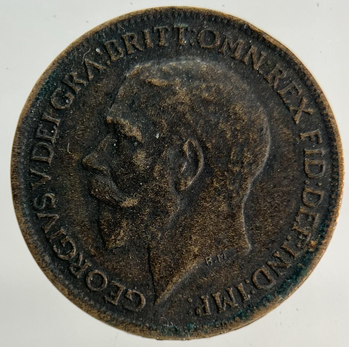 1917 George V Farthing Coin | Fine Collectable Grade