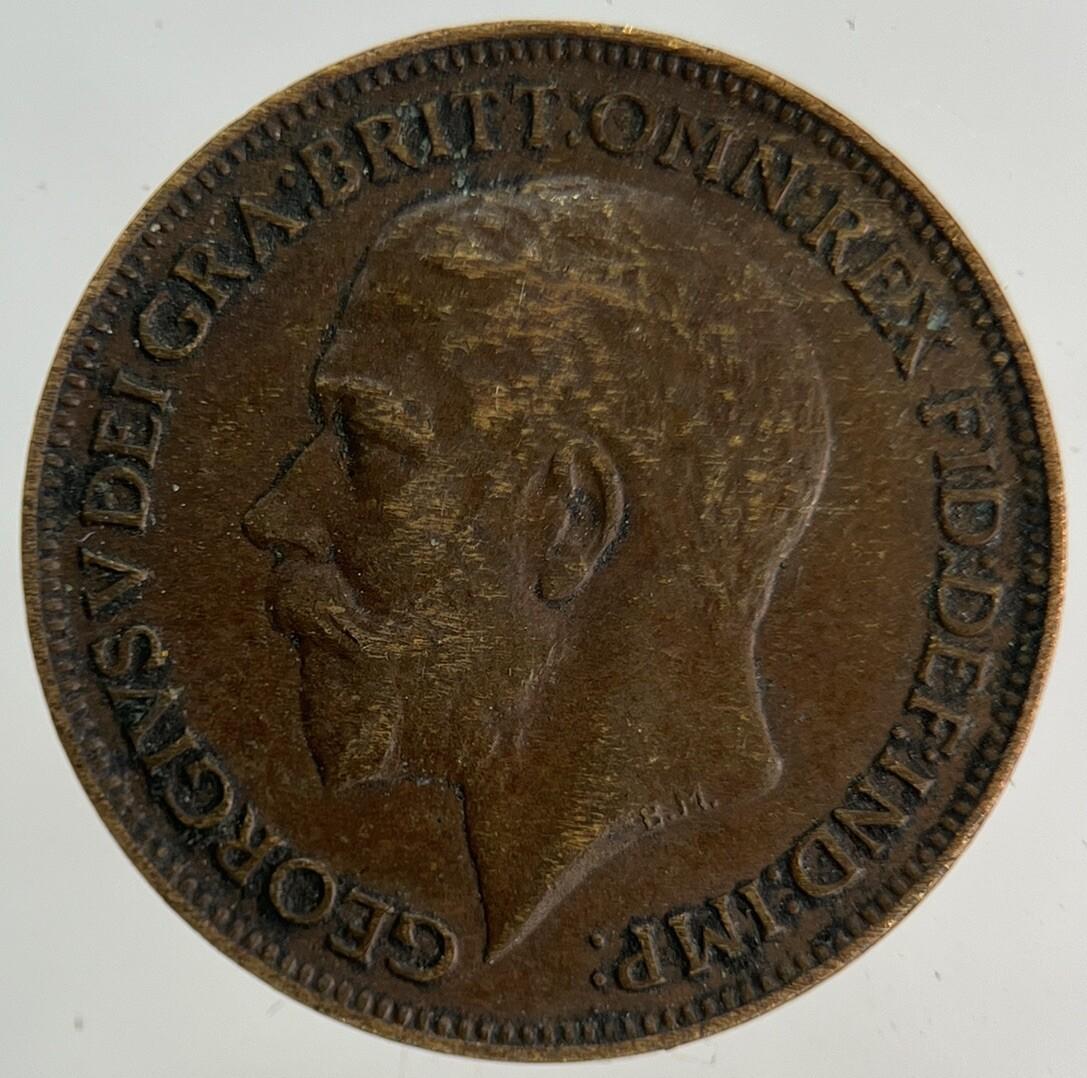 1920 George V Farthing Coin | Fine Collectable Grade