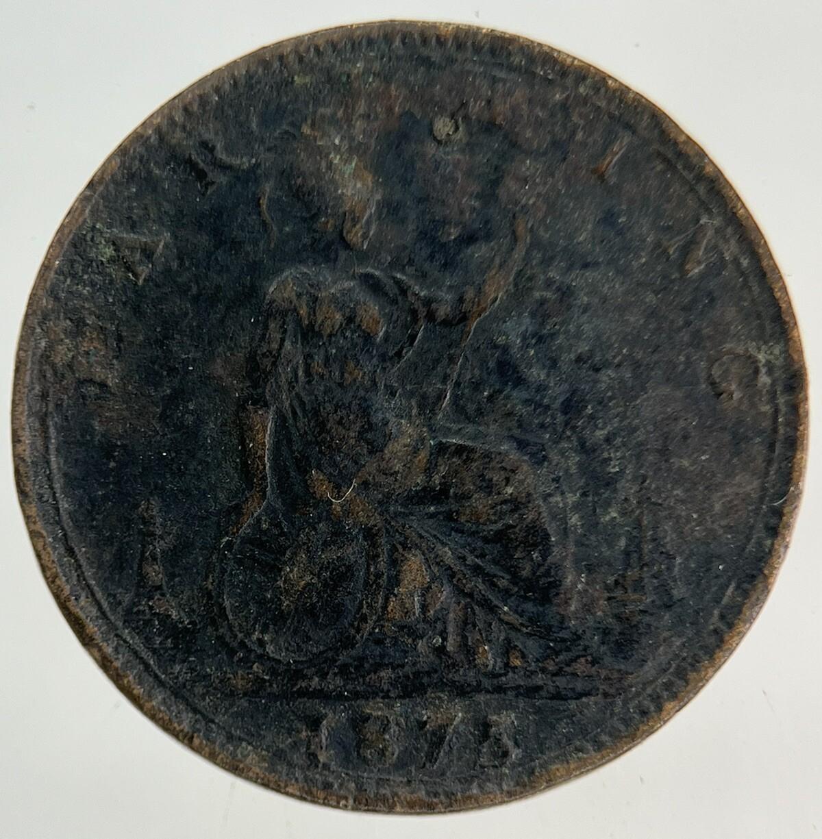 1875 Victoria Farthing Coin | Fine Collectable Grade