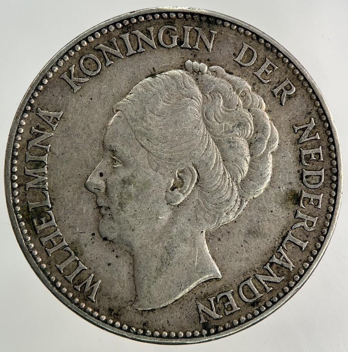 1939 Netherlands 1 Gulden Silver Coin | Very High Grade
