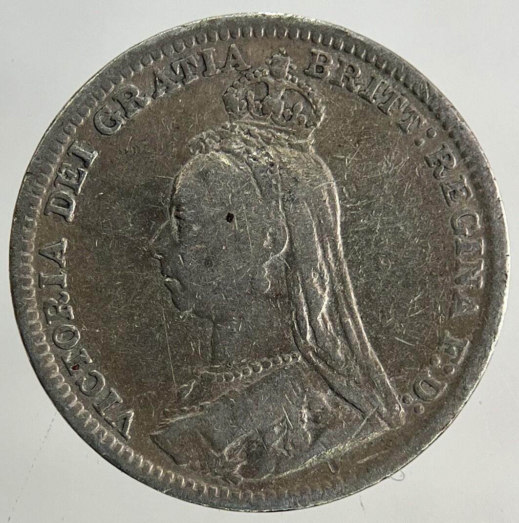 1890 Victoria Threepence Silver Coin | Fine Collectable Grade