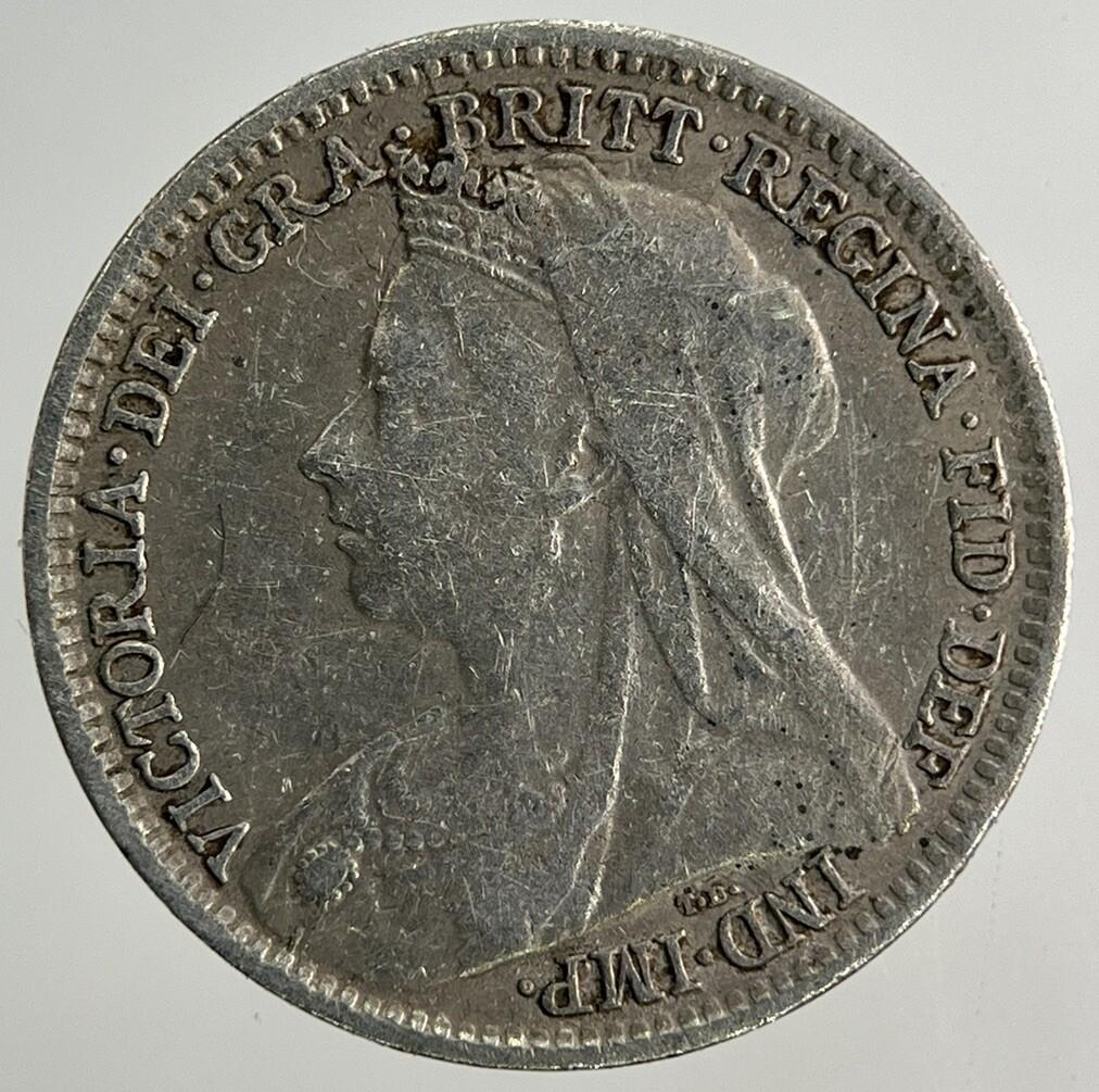 1893 Victoria Threepence Silver Coin | Fine Collectable Grade