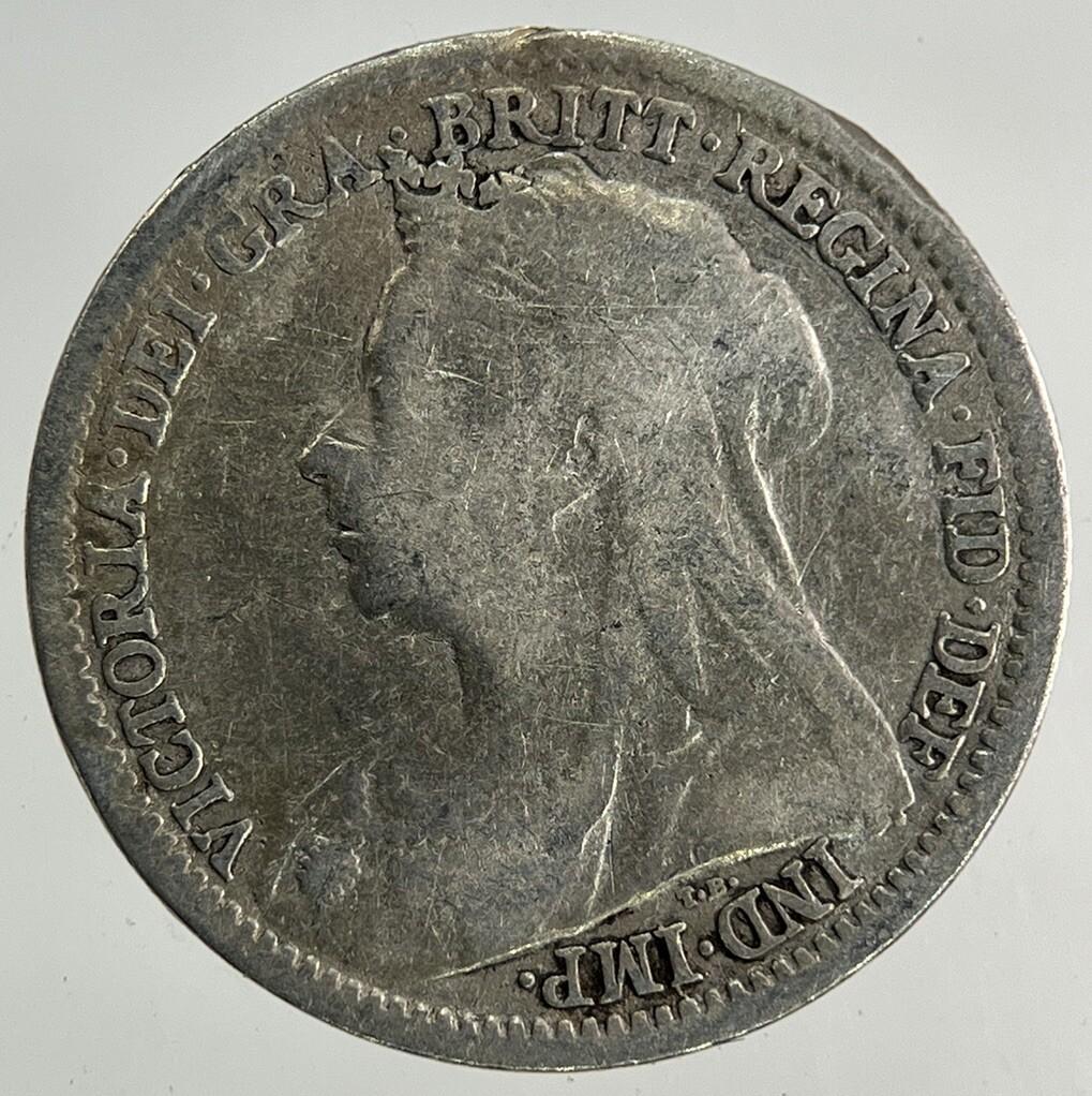 1897 Victoria Threepence Silver Coin | Fine Collectable Grade