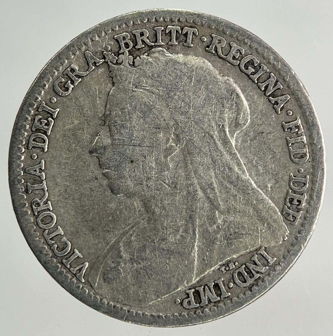 1896 Victoria Threepence Silver Coin | Fine Collectable Grade