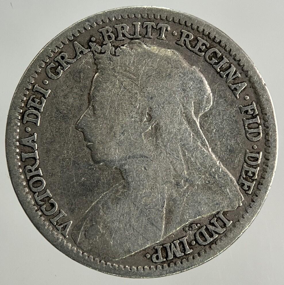1897 Victoria Threepence Silver Coin | Collectable Grade