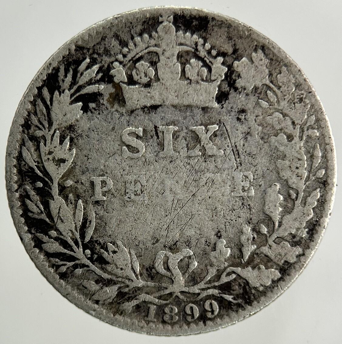 1899 Victoria Sixpence Silver Coin | Collectable Grade