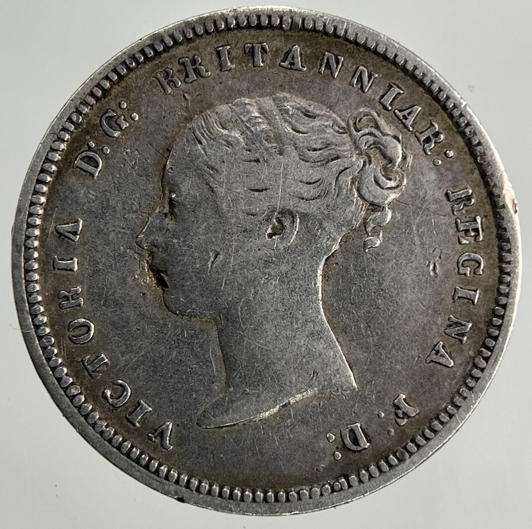 1849 Victoria Maundy Four-Pence Silver Coin | Very High Grade