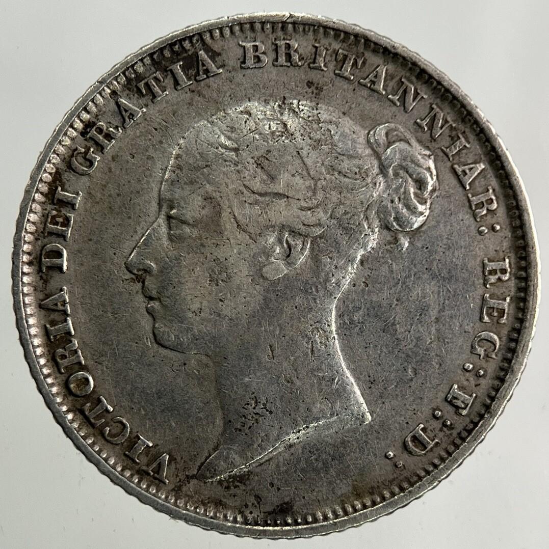 1844 Victoria Sixpence Silver Coin | Very High Grade