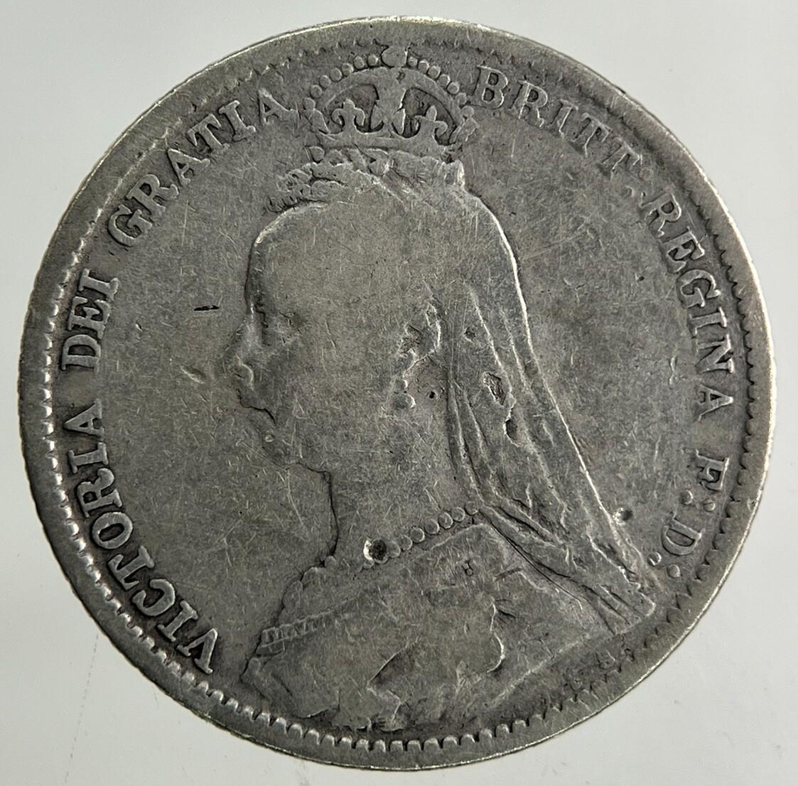 1887 Victoria Sixpence Silver Coin | Collectable Grade