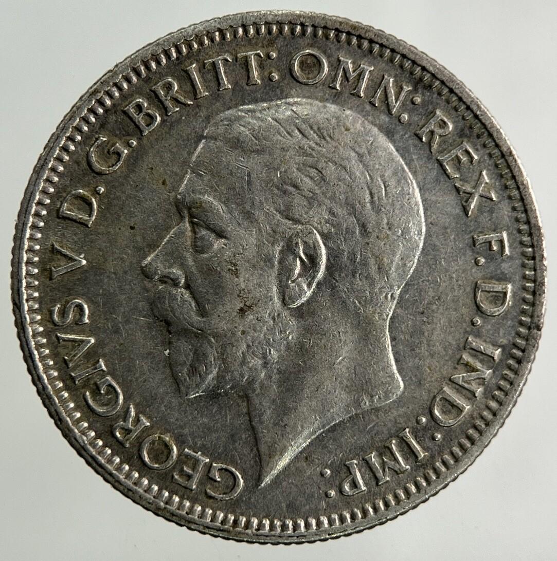 1935 George V Sixpence Silver Coin | Very High Grade
