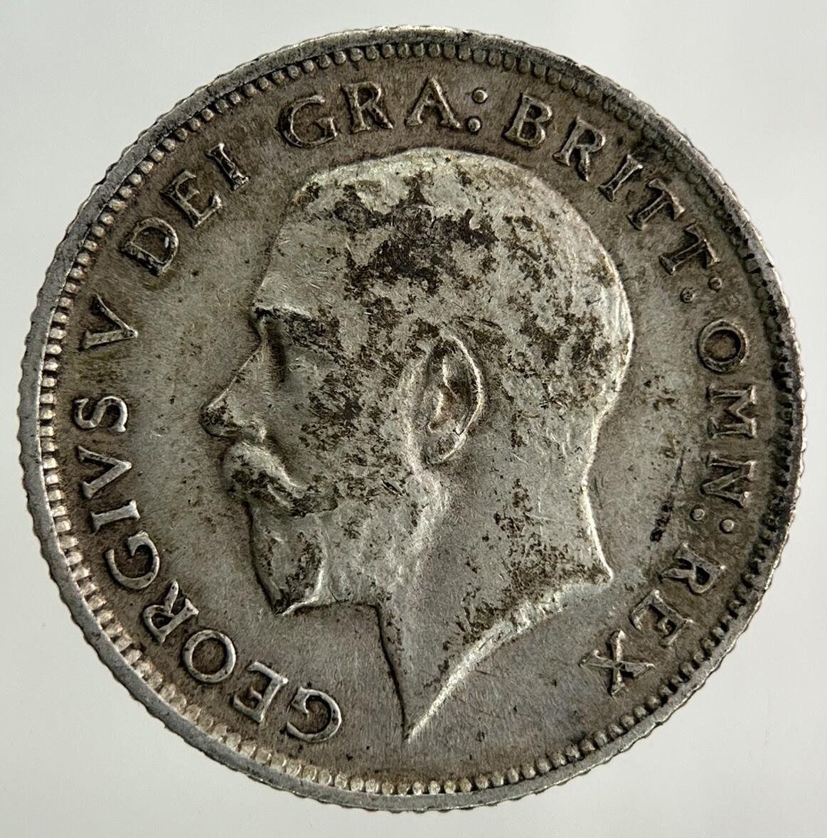 1914 George V Sixpence Silver Coin | Very High Grade