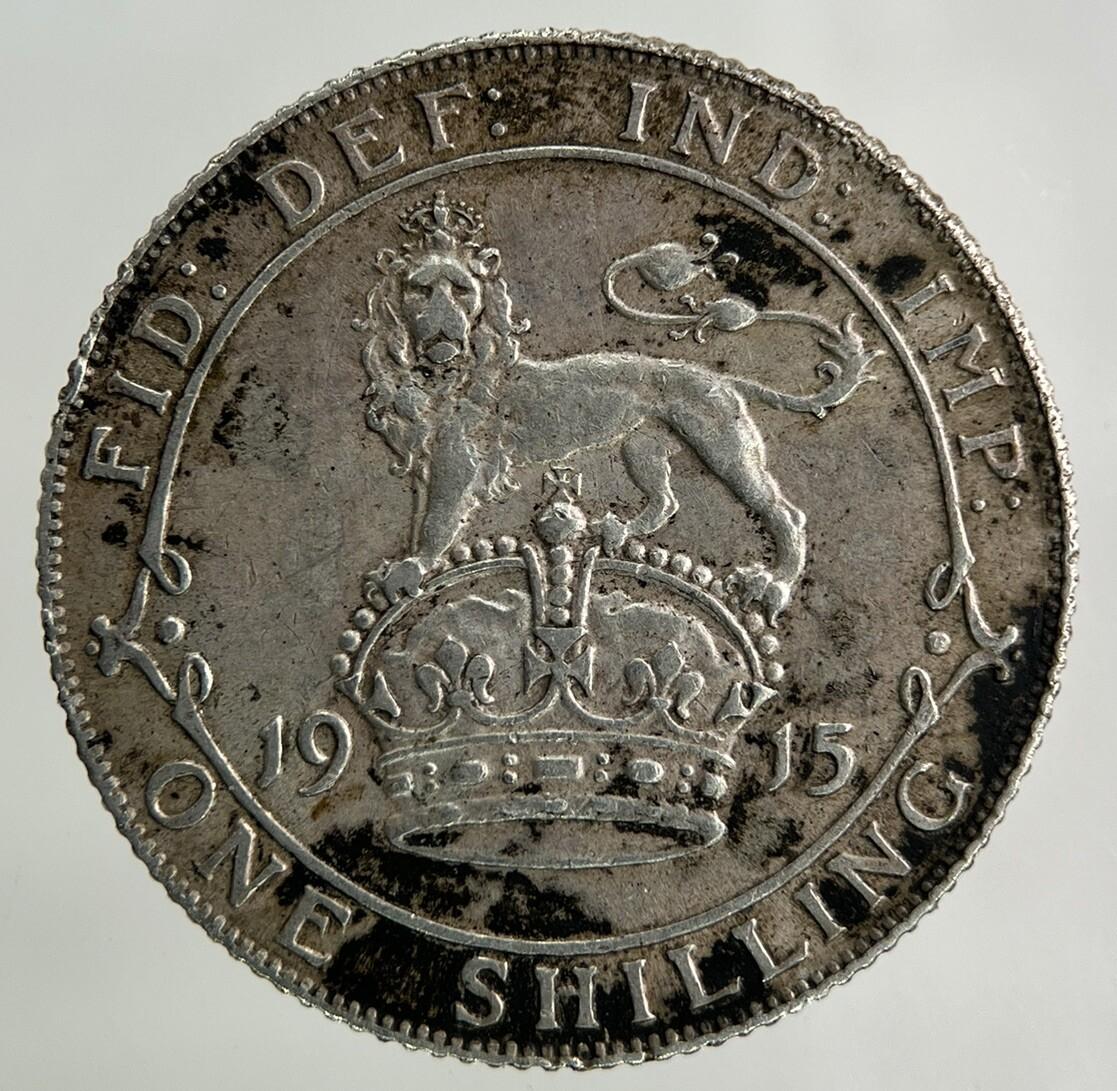 1915 George V One Shilling Silver Coin | Very High Grade