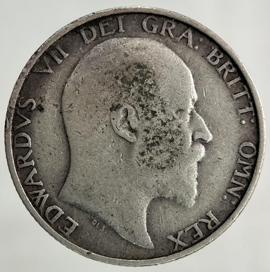 1902 Edward VII One Shilling Silver Coin | Very High Grade