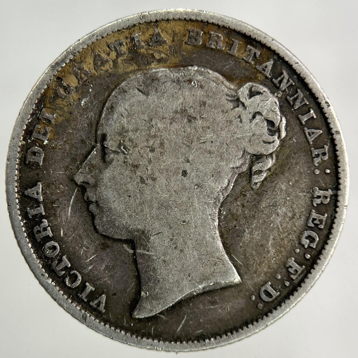 1839 Victoria Shilling Silver Coin | Fine Collectable Grade