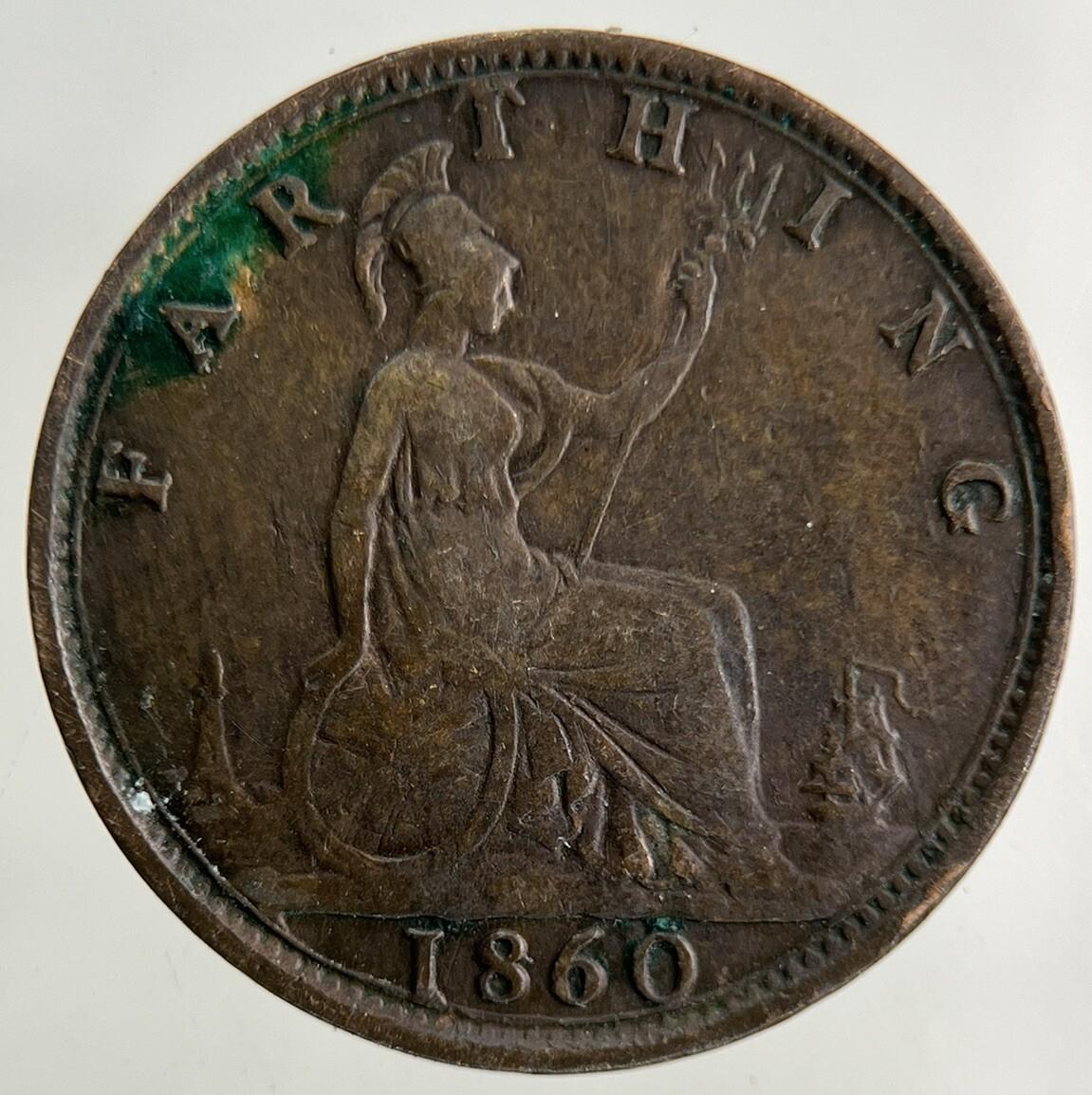 1860 Victoria Farthing Coin | Fine Collectable Grade