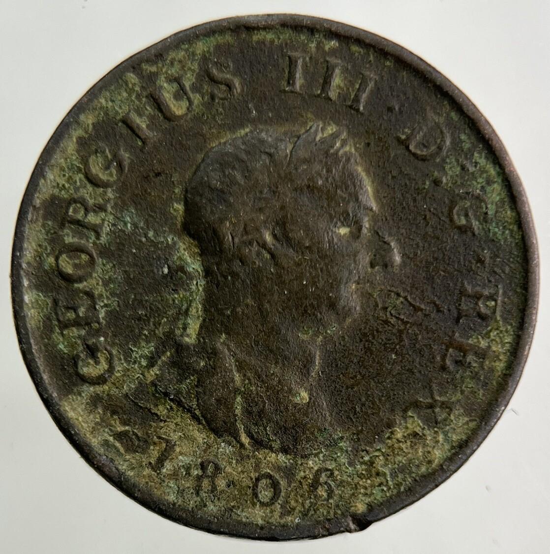 1806 George III 3rd Farthing Coin | Fine Collectable Grade