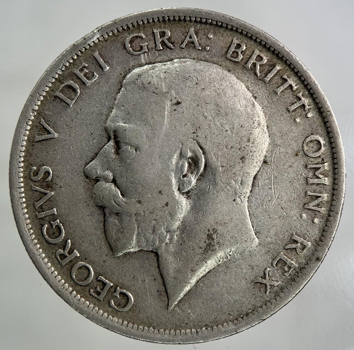 1915 George V Half-Crown Silver Coin | Fine Collectable Grade