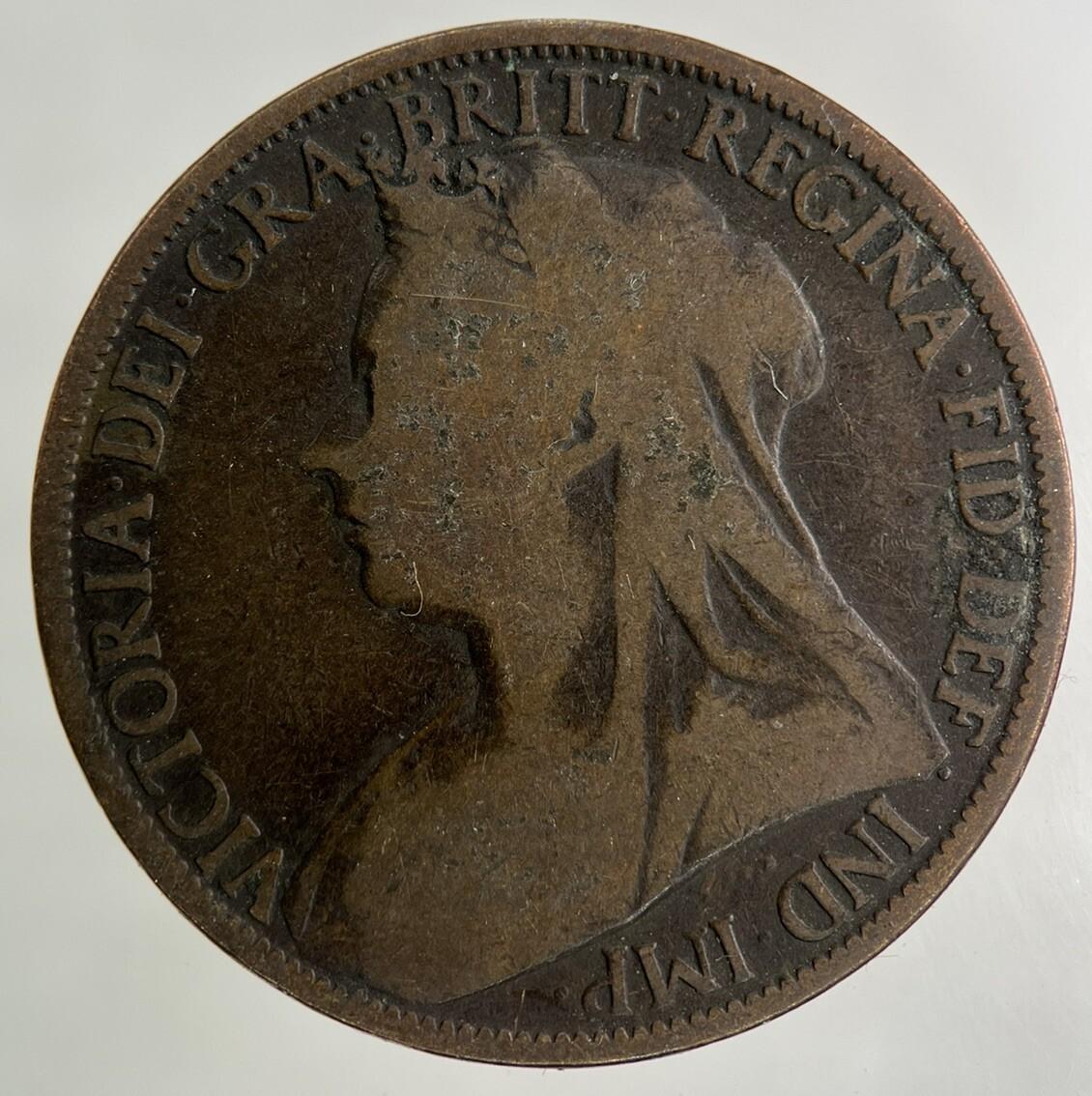 1895 Victoria One Penny Coin | Collectable Grade