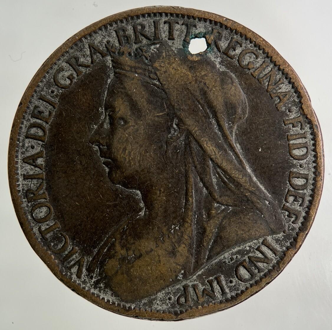 1900 Victoria One Penny Coin | Collectable Grade