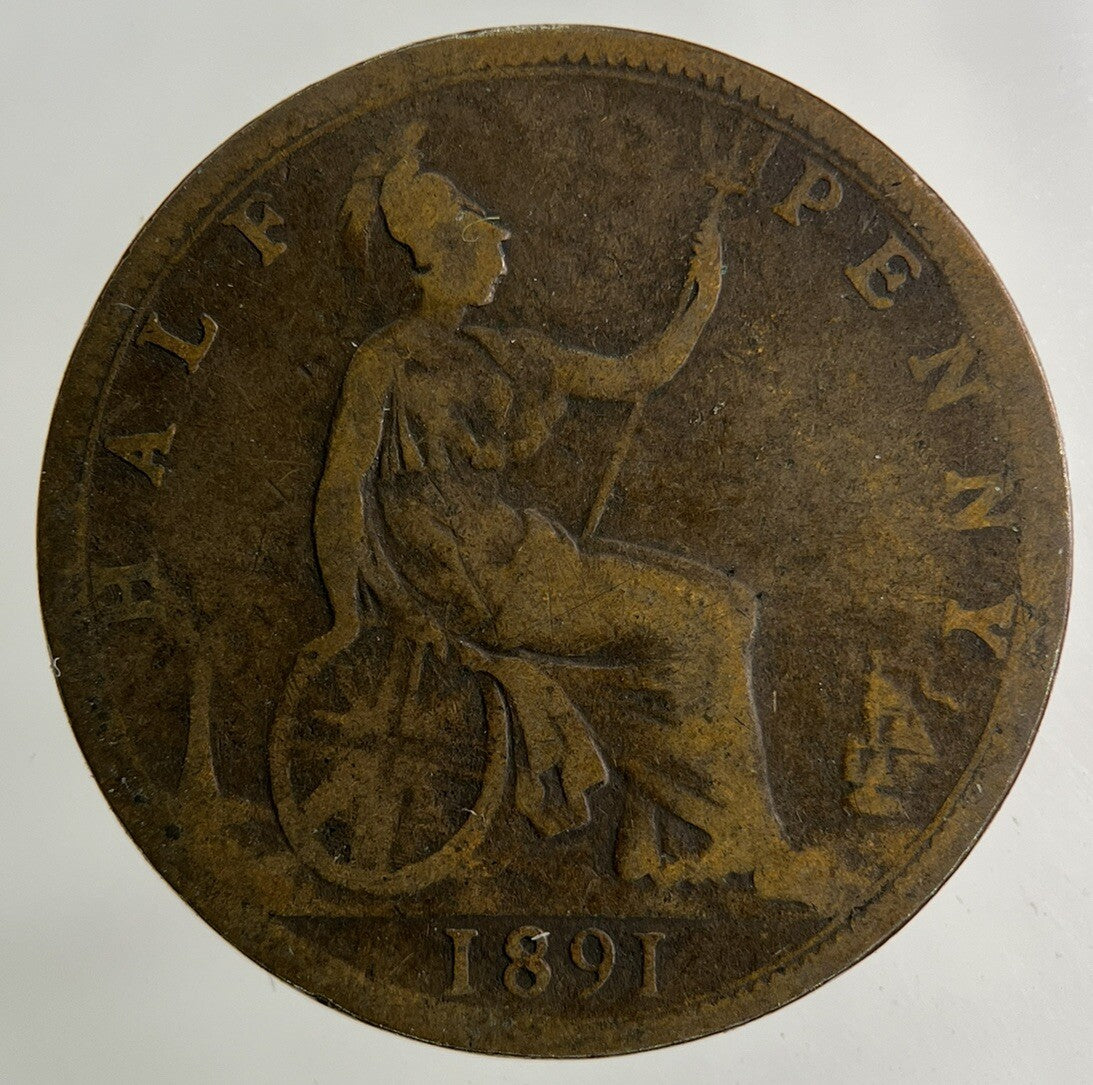 1891 Victoria Half-Penny Coin | Collectable Grade