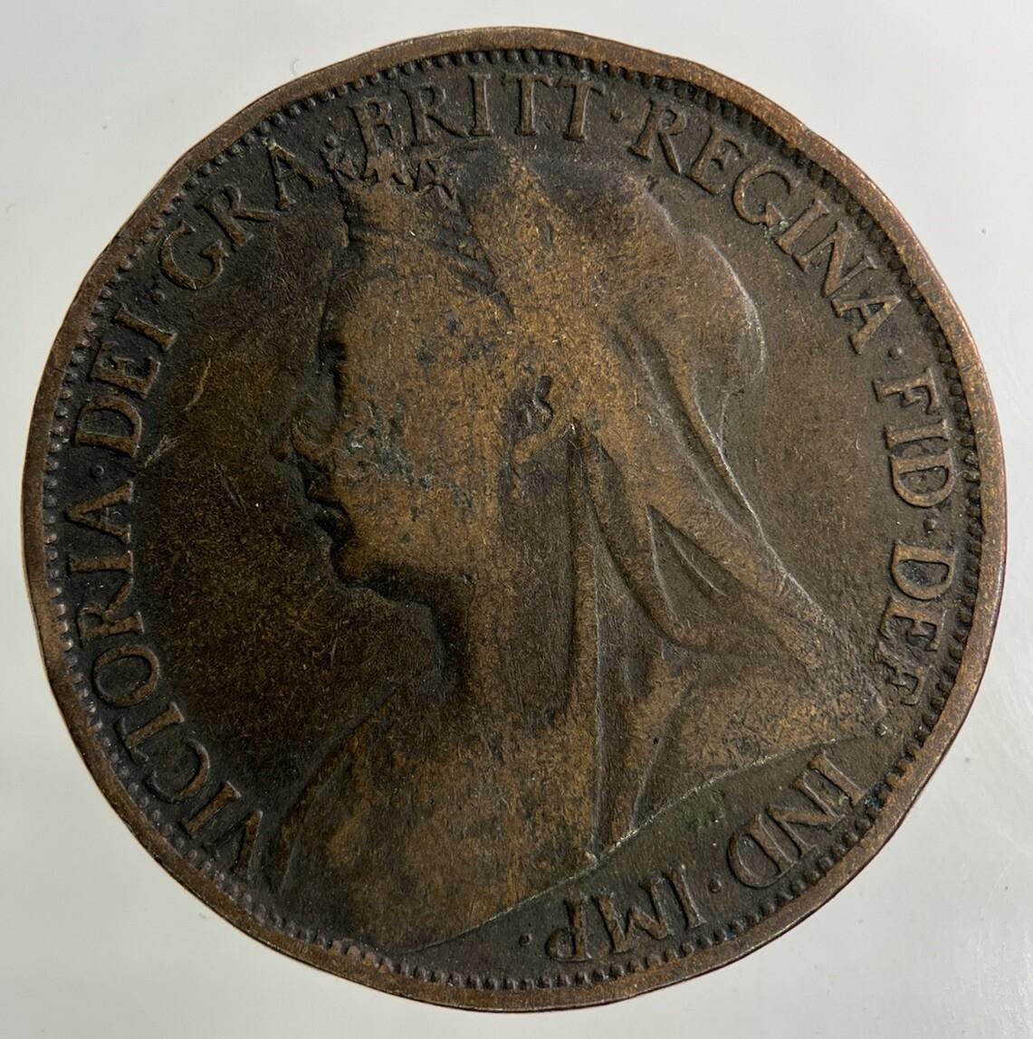 1896 Victoria One Penny Coin | Collectable Grade