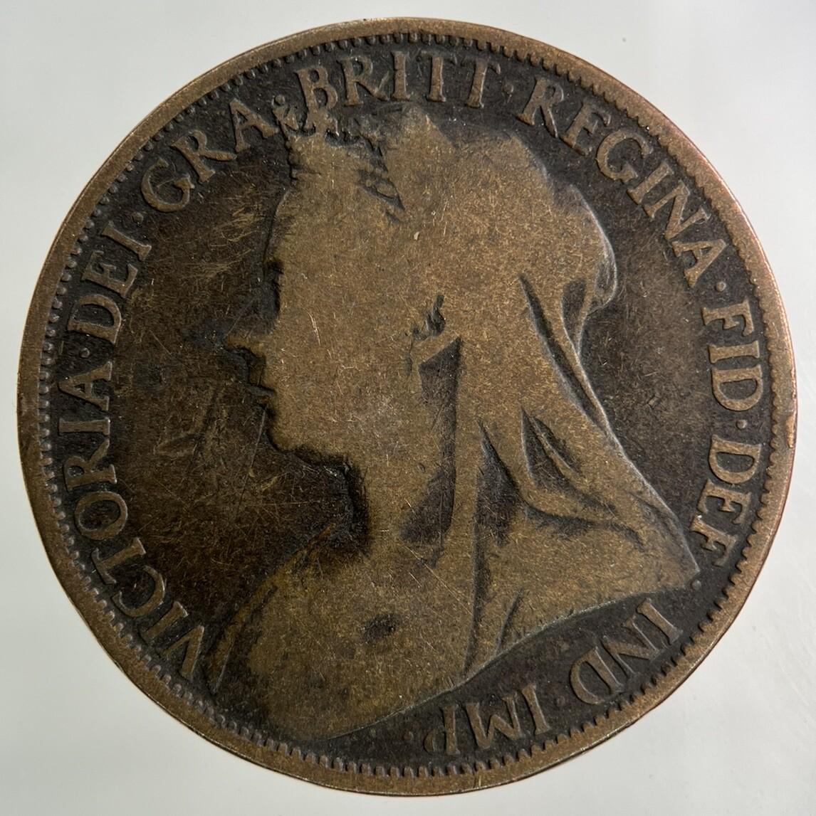 1895 Victoria One Penny Coin | Collectable Grade