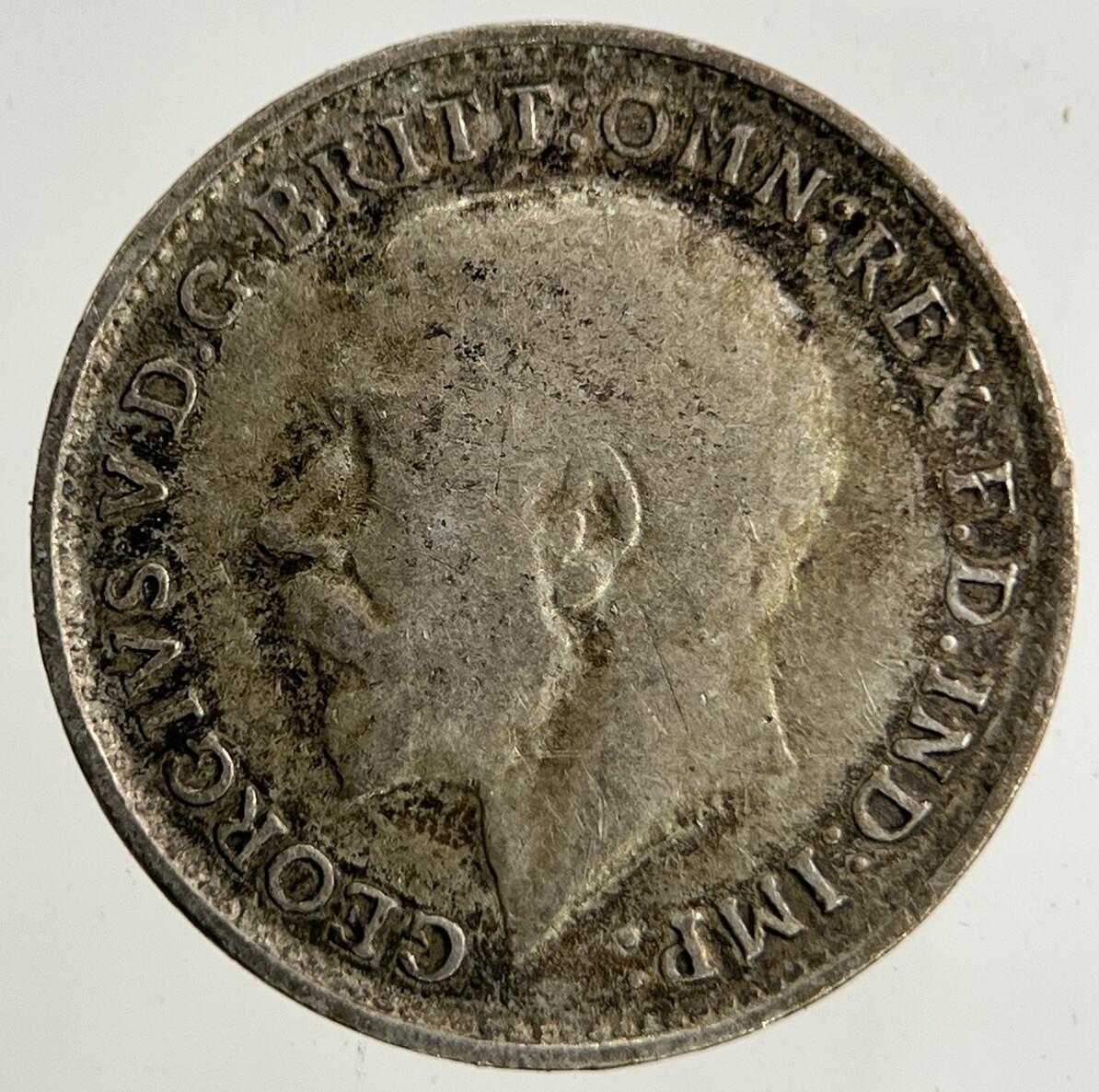 1919 George V Threepence Silver Coin | Fine Collectable Grade