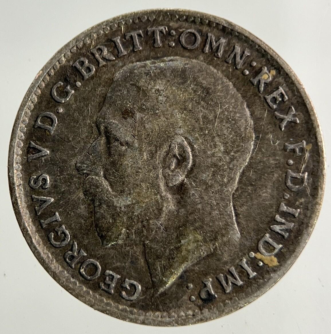 1919 George V Threepence Silver Coin | Fine Collectable Grade