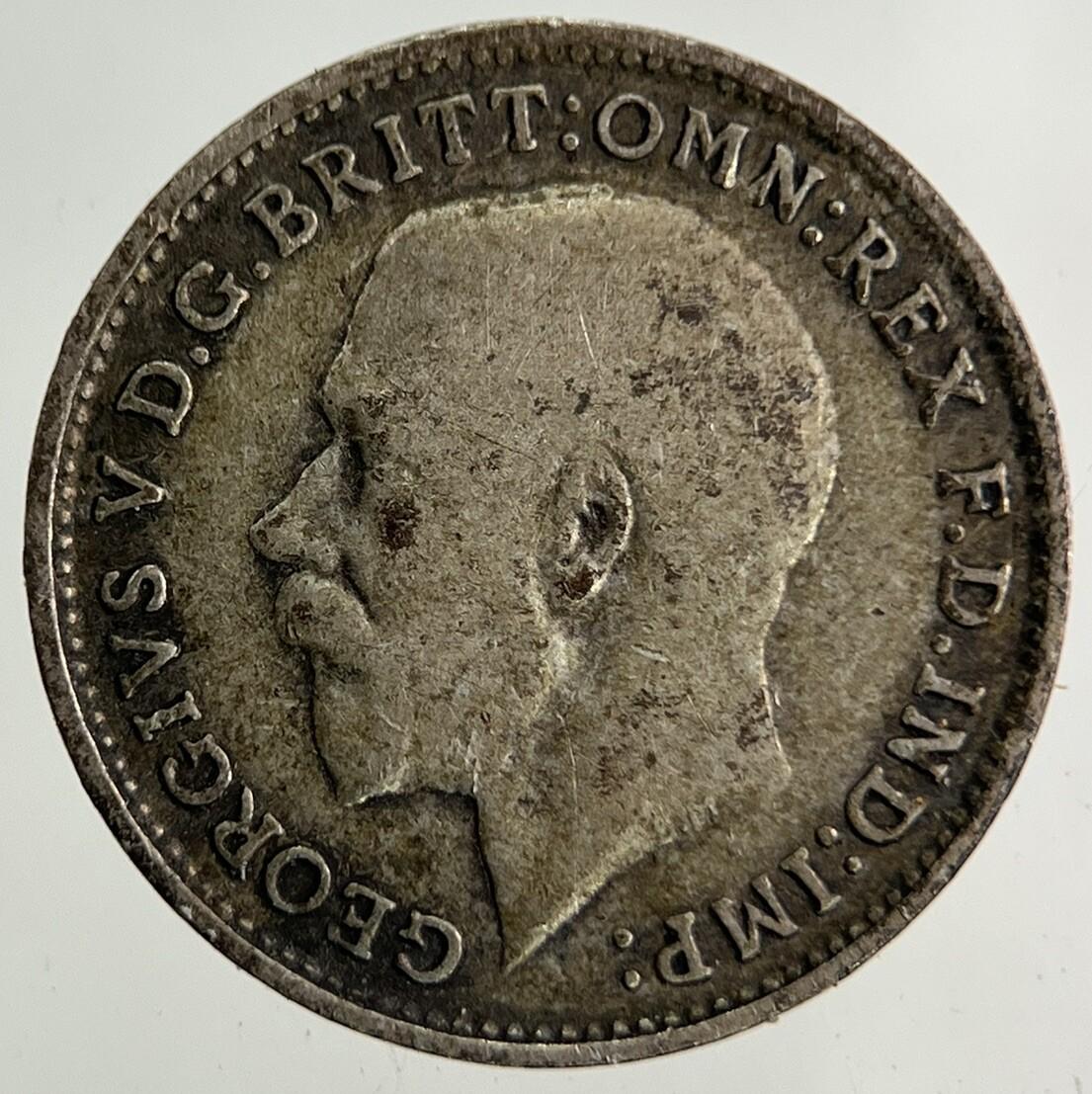 1918 George V Threepence Silver Coin | Fine Collectable Grade