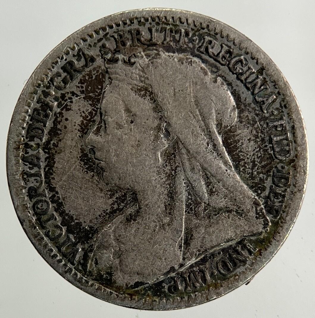 1900 Victoria Threepence Silver Coin | Fine Collectable Grade