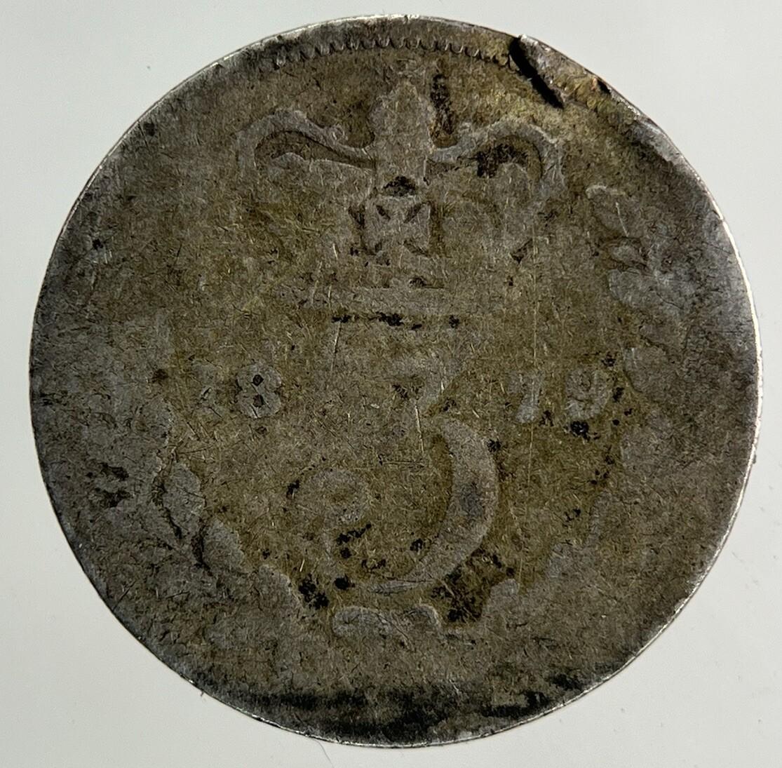 1879 Victoria Threepence Silver Coin | Collectable Grade