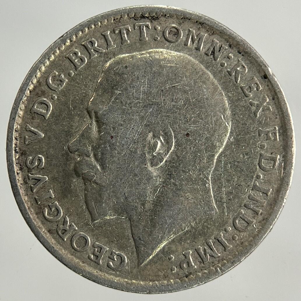 1918 George V Threepence Silver Coin | Fine Collectable Grade
