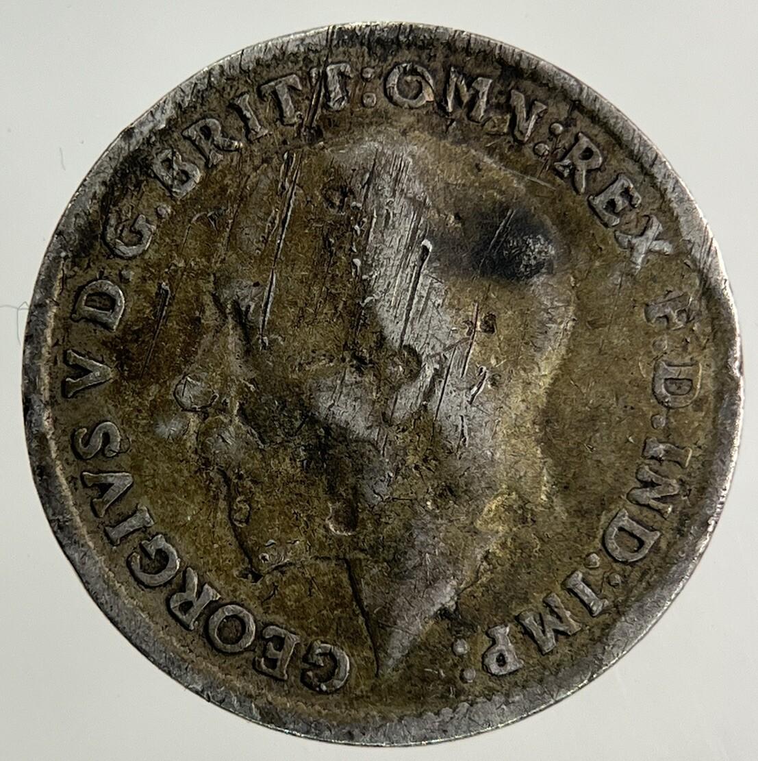 1916 George V Threepence Silver Coin | Fine Collectable Grade