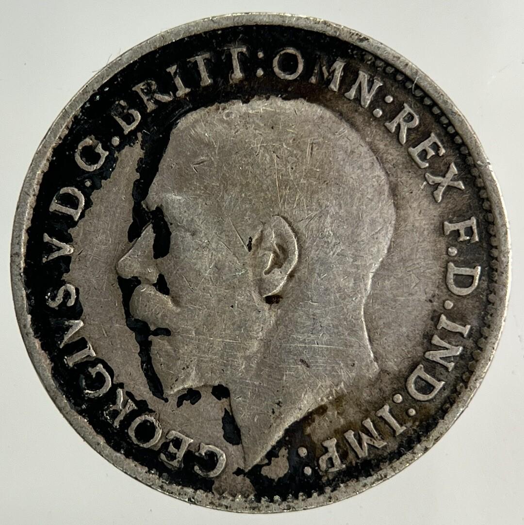 1917 George V Threepence Silver Coin | Fine Collectable Grade