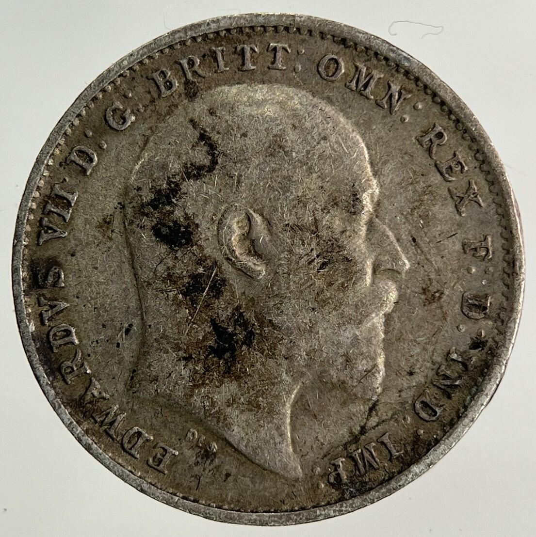 1909 Edward VII Threepence Silver Coin | Fine Collectable Grade