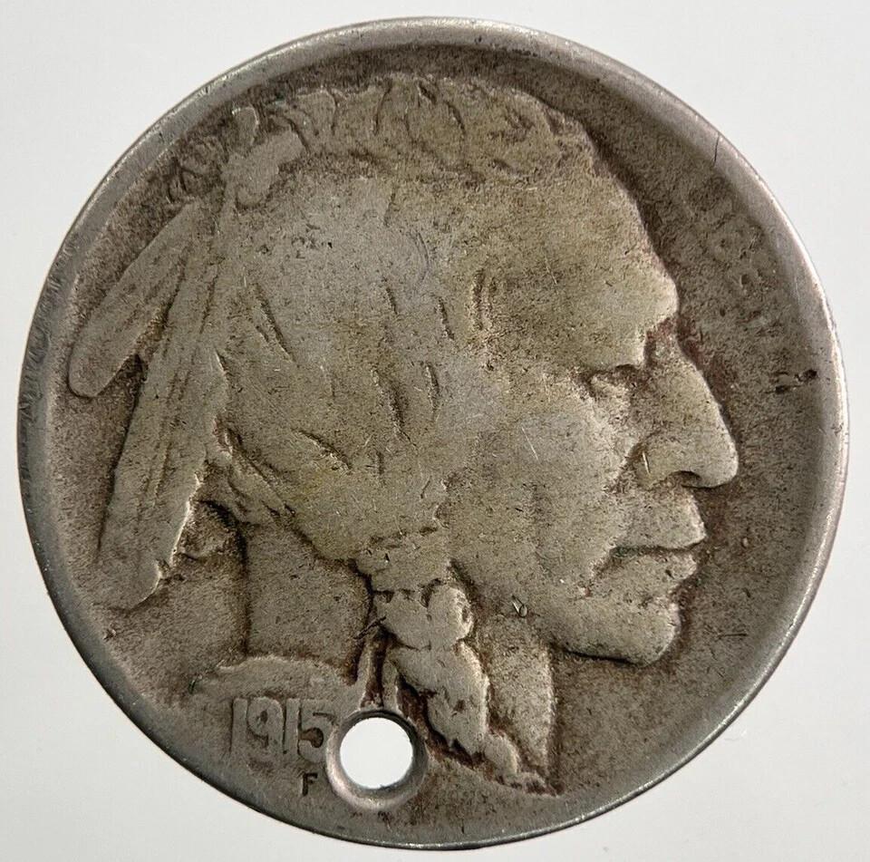 1915-D US USA Indian Head Buffalo Nickel Coin | Collectable Grade