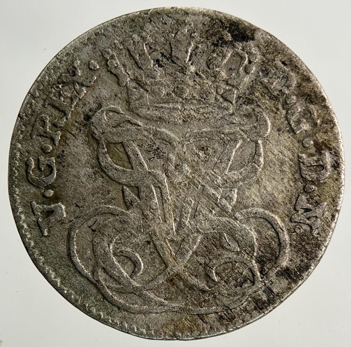 1762 Norway 2 Skillings Silver Coin | Fine Collectable Grade