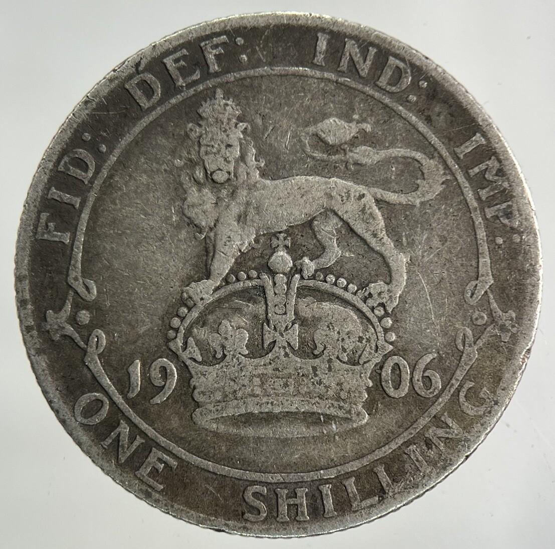 1906 Edward VII Shilling Silver Coin | Fine Collectable Grade
