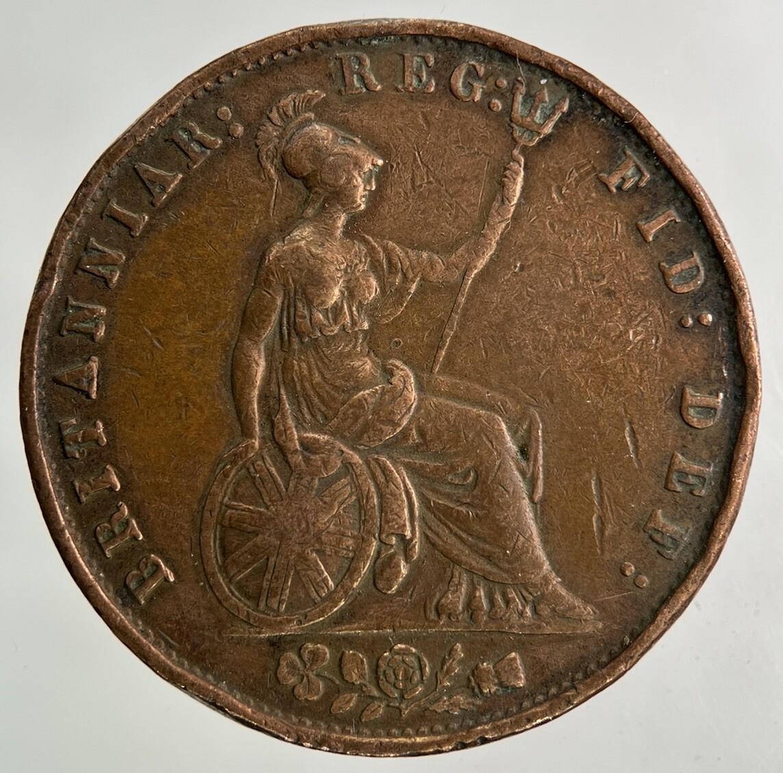 1855 Victoria Half-Penny Coin | Very High Grade