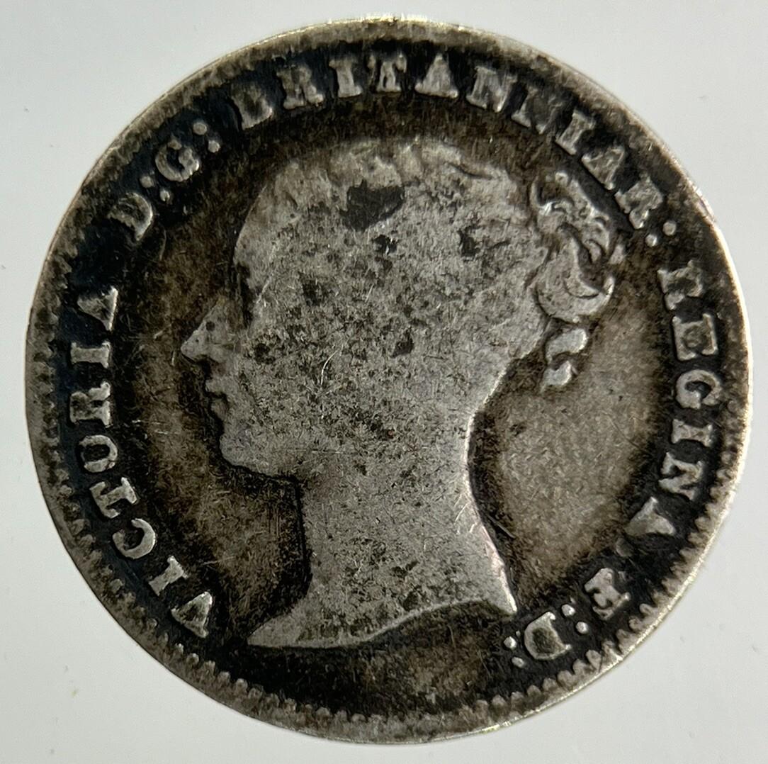 1843 Victoria Threepence Silver Coin | Fine Collectable Grade