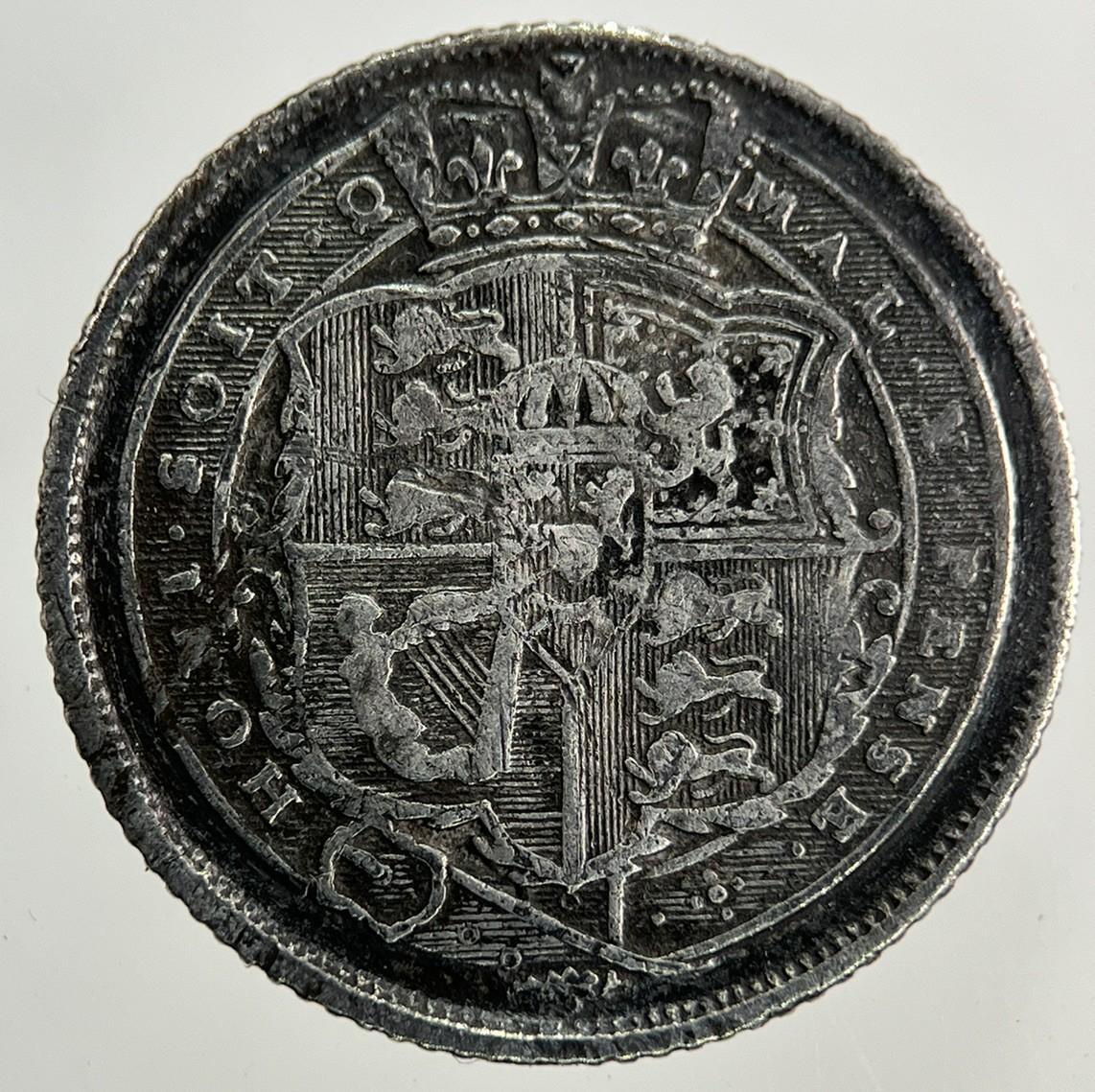 1817 George III 3rd Sixpence Silver Coin | Very High Grade