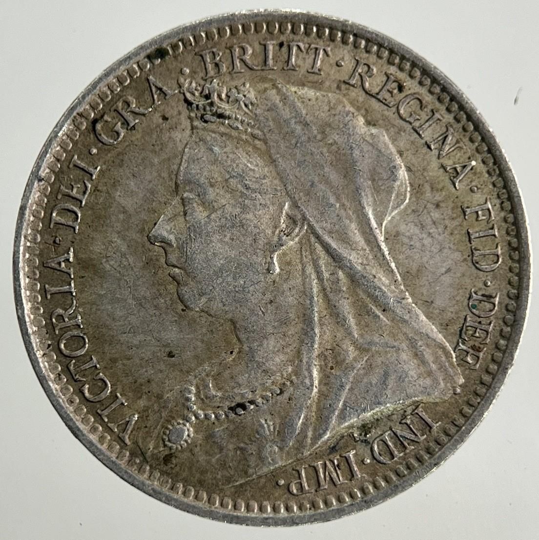 1893 Victoria Threepence Silver Coin | Very Fine Grade