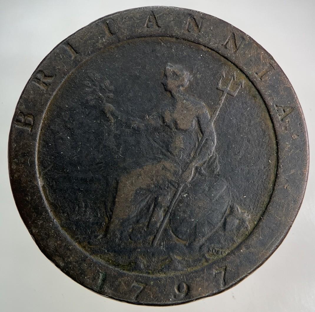 1797 George III 3rd Cartwheel One Penny Coin | Fine Collectable Grade