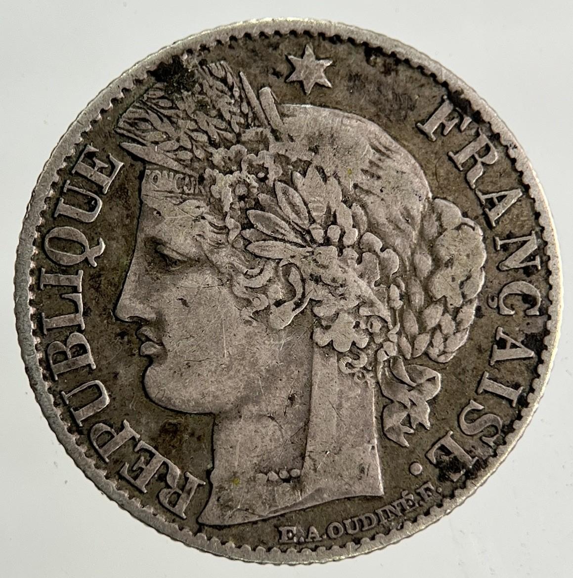 1873 France 50 Centimes Silver Coin | Fine Collectable Grade