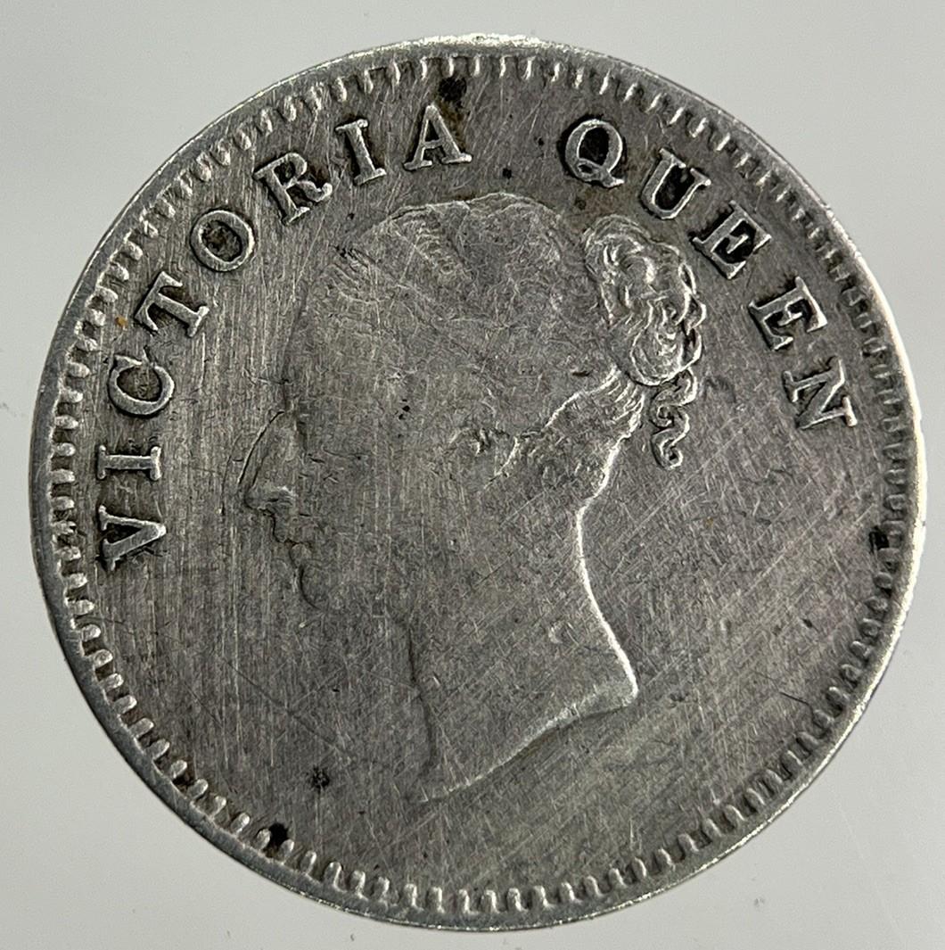1841 East India Company 2 Annas Silver Coin | Fine Collectable Grade
